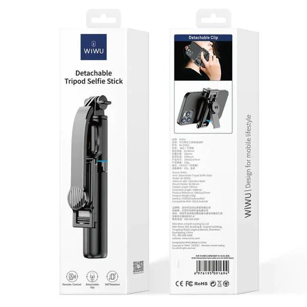 Wiwu - Detachable Tripod Selfie Stick Wi-SE001 - Astro Store