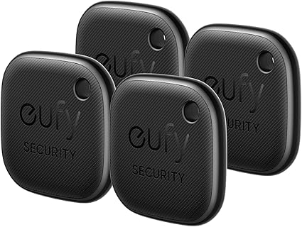 T87B0011 eufy Smart Tracker Normal Black (Pack of 4)