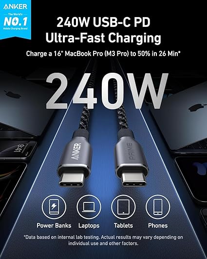 ANKER Prime USB-C to USB-C Cable