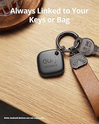 T87B0011 eufy Smart Tracker Normal Black (Pack of 4)