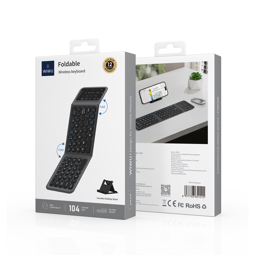 Foldable Wireless Keyboard FMK-05 - WiWU