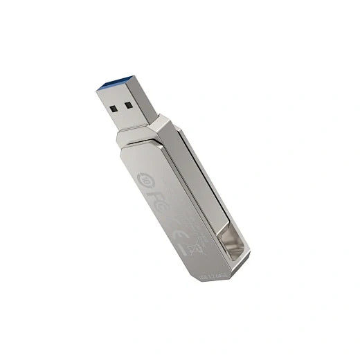 2-IN-1 Portable Zinc Alloy USB3.2 Fast data transfer Flash Drive Memory FD003 -128GB - WiWU