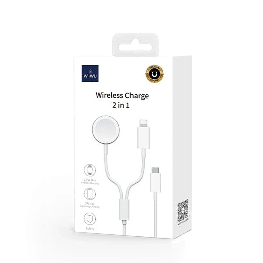 2 in 1 wireless charger for apple watch and iphone - WiWU