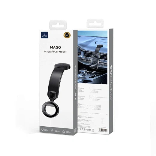 ABS+PC+Silicone Switch angles freely Feel free to bend Magsafe Car Mount - WiWU