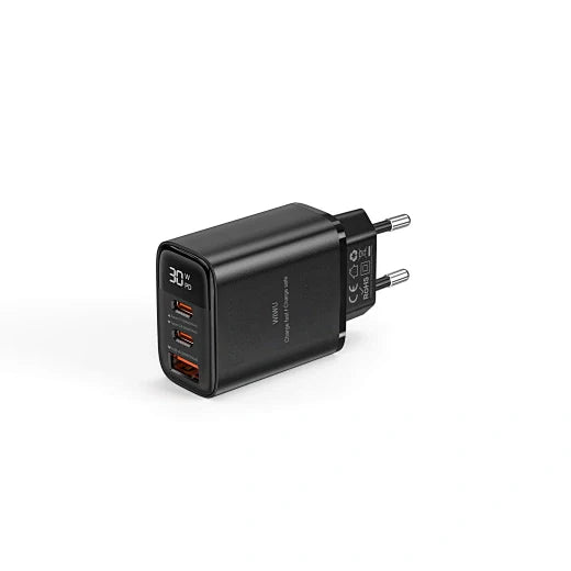 Firefly 30W PD GaN Fast Charger Wi-G010 2C+A Mobile wall charge - WiWU