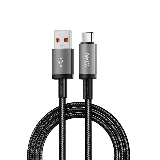1M Aluminum alloy Nylon braided TITAN LINK Series Charging Cable C-054 - WiWU