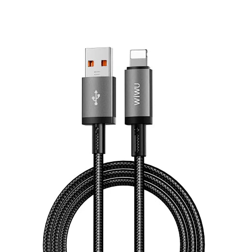 1M Aluminum alloy Nylon braided TITAN LINK Series Charging Cable C-055 - WiWU