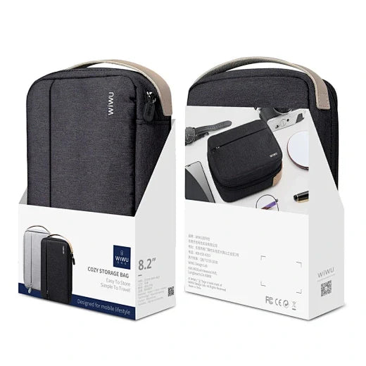 Cozy Organise Bag Electronic Storage Bag with Double Layers - Grey - WiWU