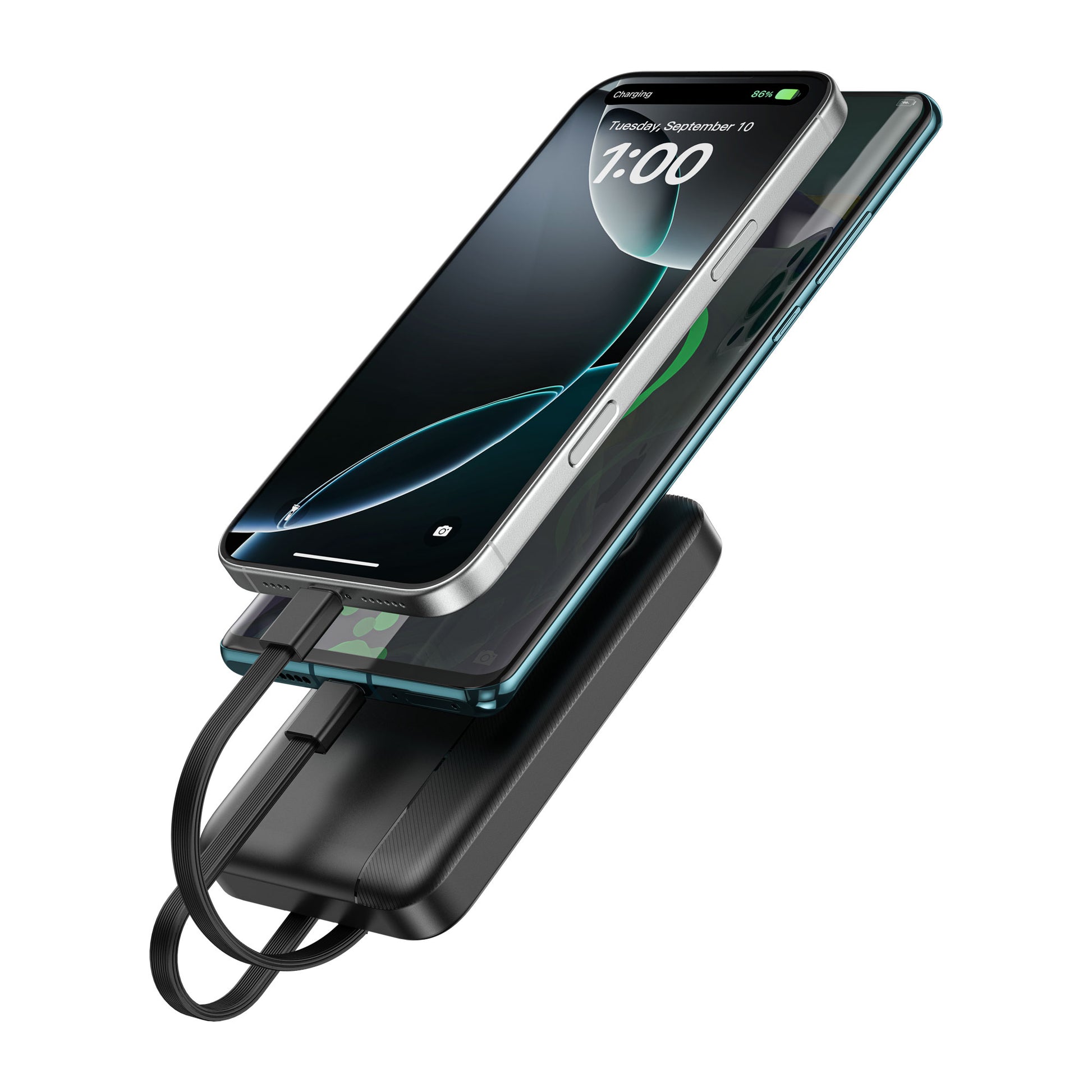 Endurance Built-in Dual Cable Power Bank 22.5W 10000mAh Wi-P060 - WiWU