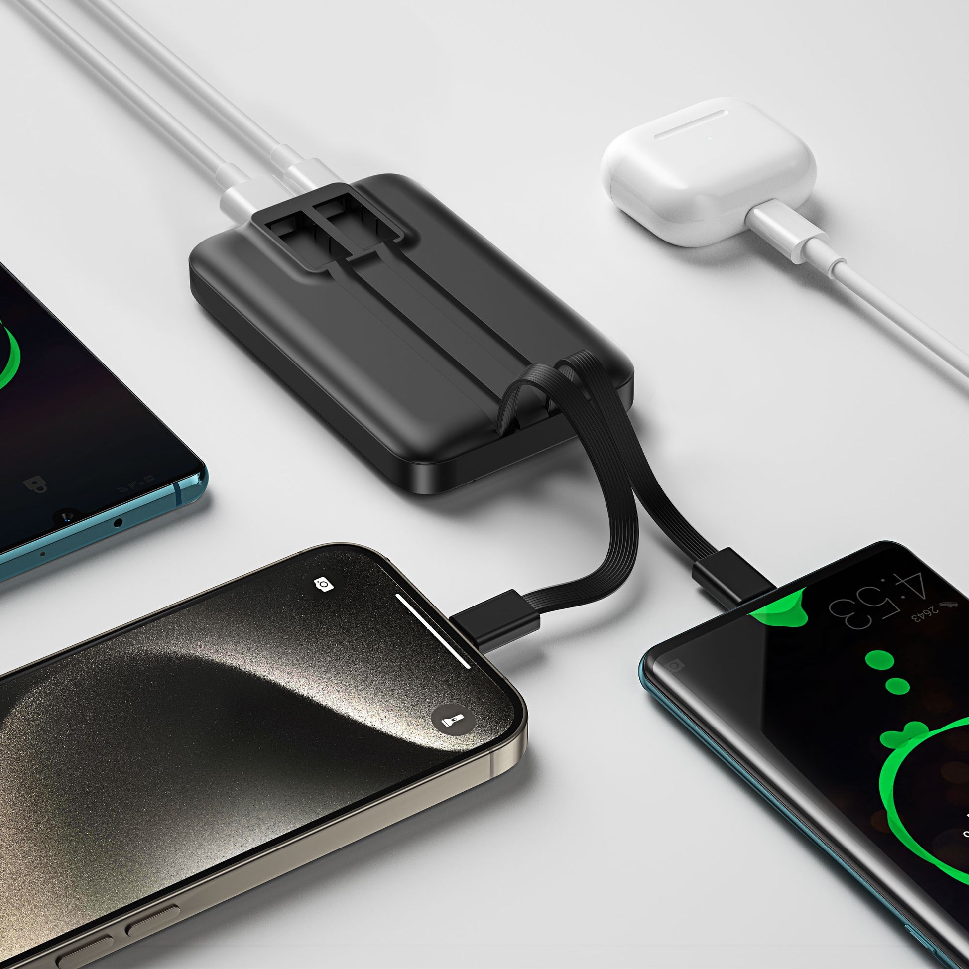 Endurance Built-in Dual Cable Power Bank 22.5W 10000mAh Wi-P060 - WiWU