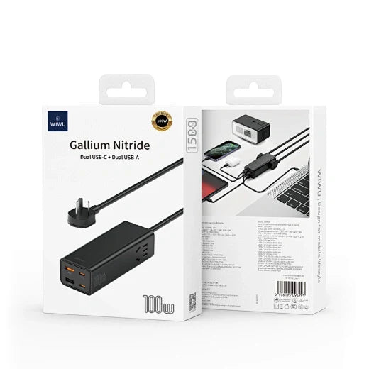 100W GaN Charging Station for Laptop 5 in 1 Power Strap - WiWU