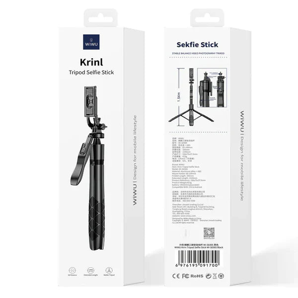 Wiwu -   Krinal Tripod Selfie Stick Wi-SE005 - Astro Store