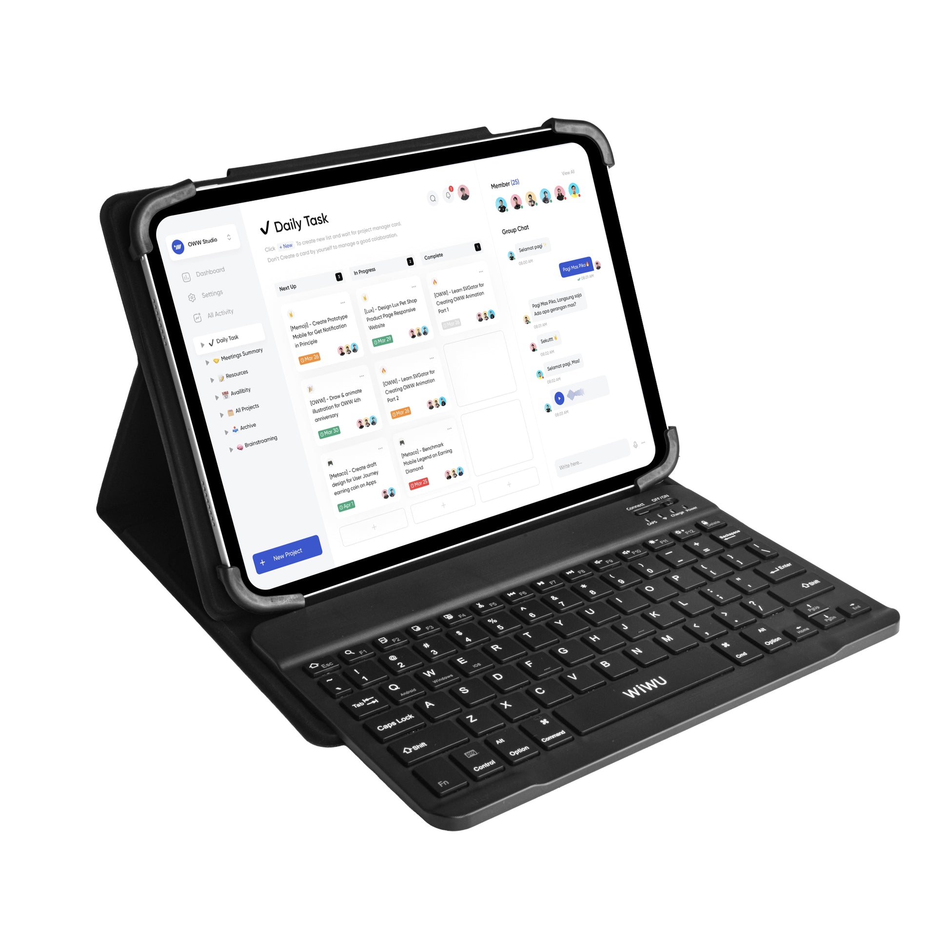Universal Keyboard Case (English& Arabic) - WiWU