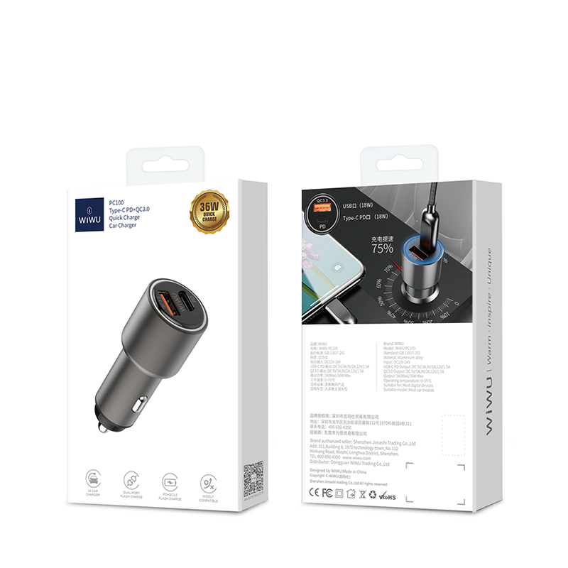 Wiwu - Car charger PC100 - Astro Store