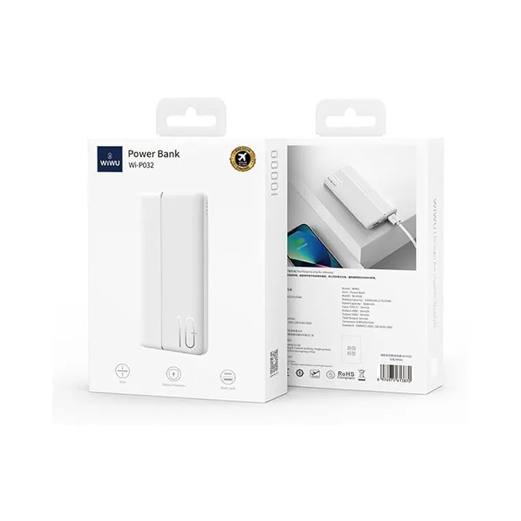 Wiwu- P032 Power Bank 10000mAh - Astro Store