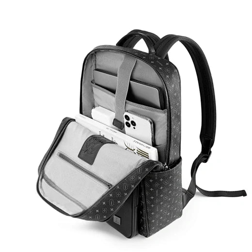 Luxurious PVC Master Anti-Theft Fingerprint Lock Backpack - WiWU