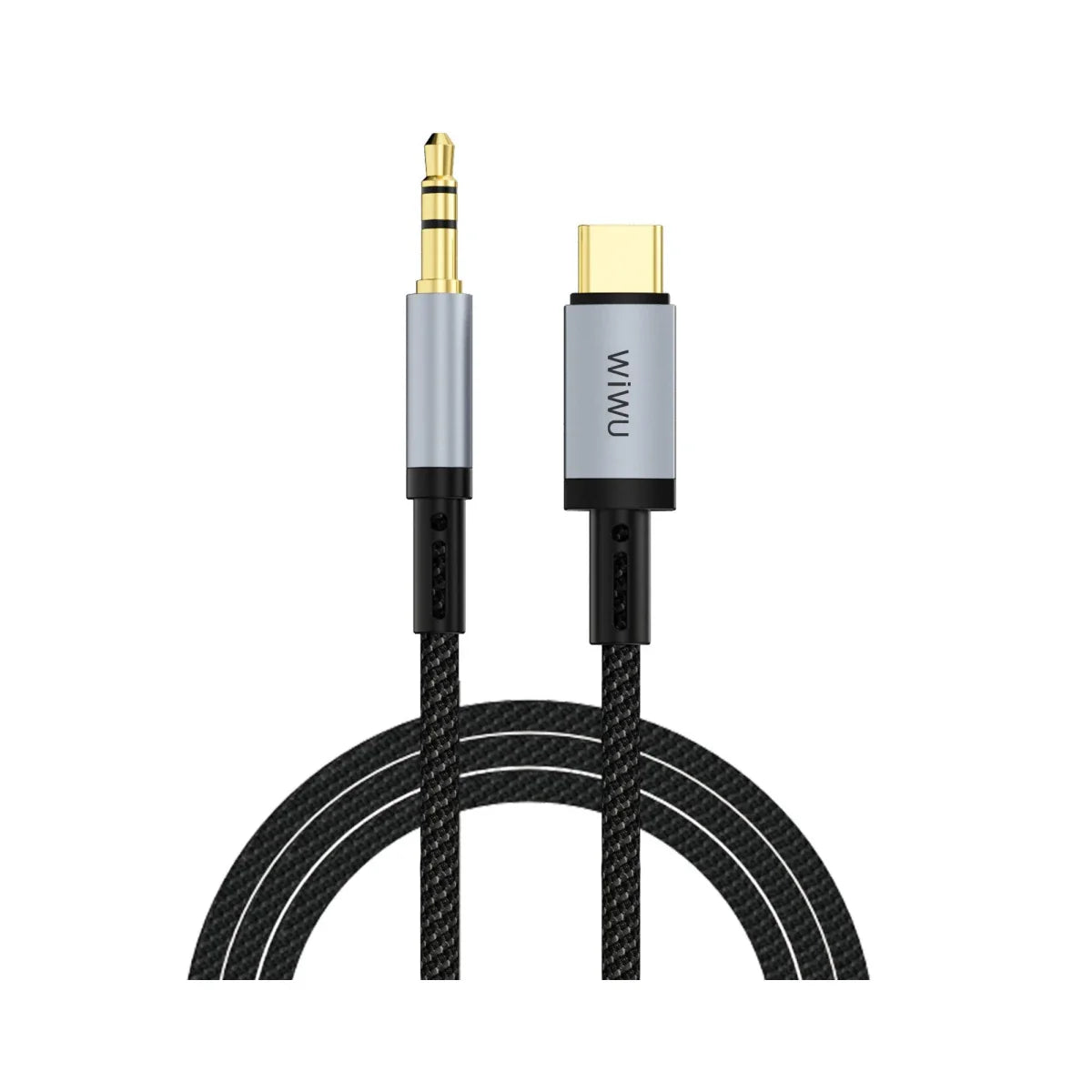 Wi-C048T Legend Audio Series Type-C to 3.5mm Aux 1.5M Cable - Black - WiWU