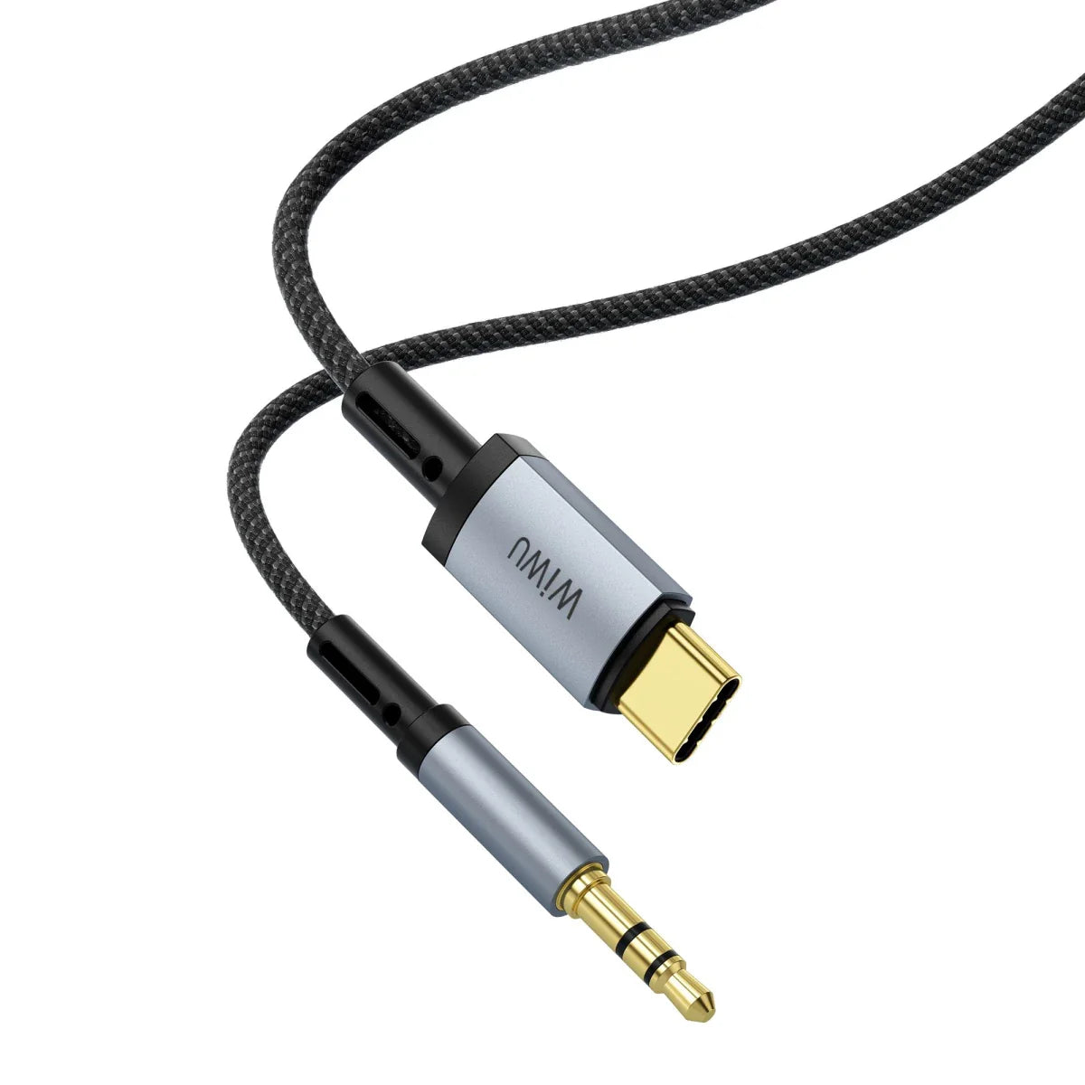 Wi-C048T Legend Audio Series Type-C to 3.5mm Aux 1.5M Cable - Black - WiWU