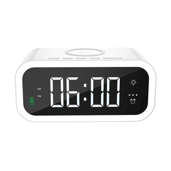 Wiwu -  15W WIRELESS CHARGER WITH DIGITAL ALARM CLOCK WI-W015 - Astro Store